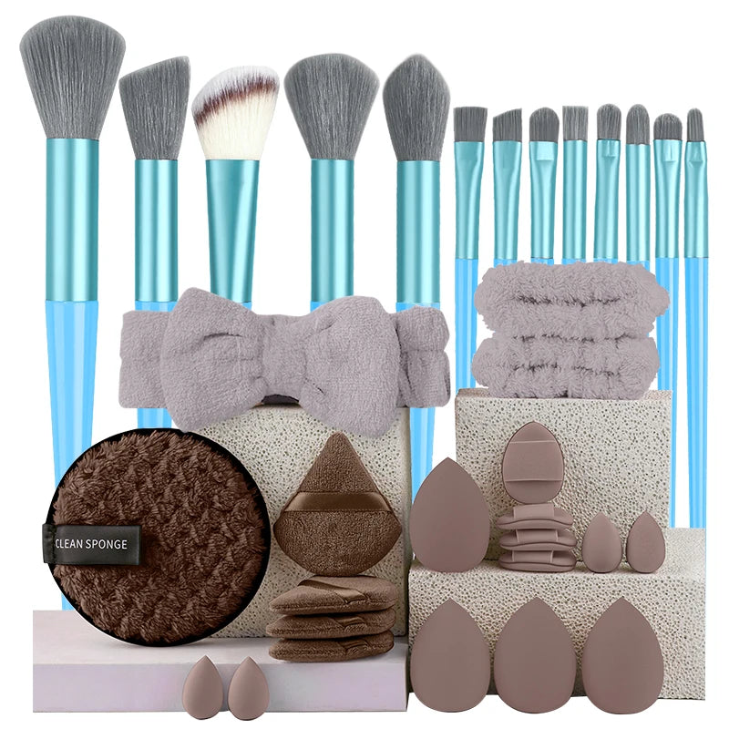 Makeup Brushes Set 13/33Pcs Soft Professional Makeup Brush Kit Face Cosmetics Eyeshadow Foundation Powder Blending Beauty Tools