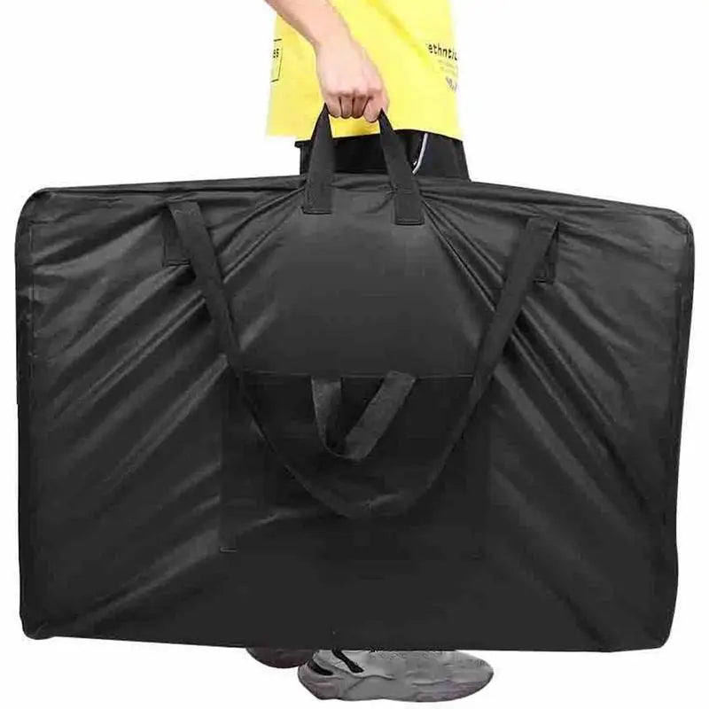 Black Handbag for Massage Table Carrying Bag for Nail Desk Beauty Bed Bag 600D Oxford Cloth Folding Storage Carry Bag