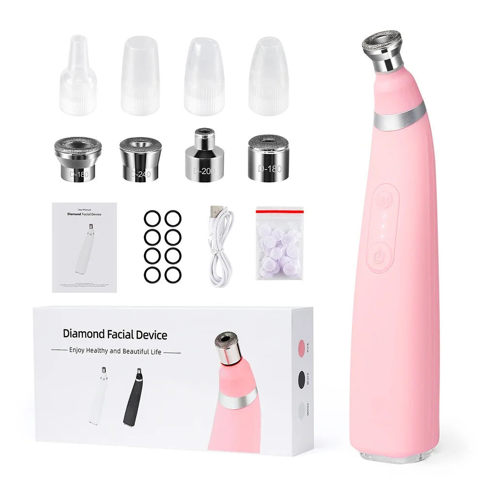 2-In-1 Diamond Microdermabrasion Dermabrasion Machine Water Spray Exfoliation Beauty Machine Facial Peeling Device