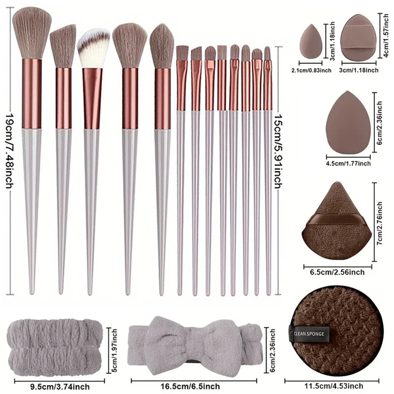 Makeup Brushes Set 13/33Pcs Soft Professional Makeup Brush Kit Face Cosmetics Eyeshadow Foundation Powder Blending Beauty Tools