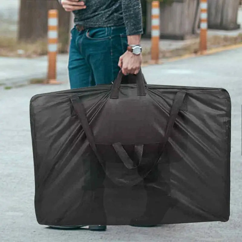 Black Handbag for Massage Table Carrying Bag for Nail Desk Beauty Bed Bag 600D Oxford Cloth Folding Storage Carry Bag