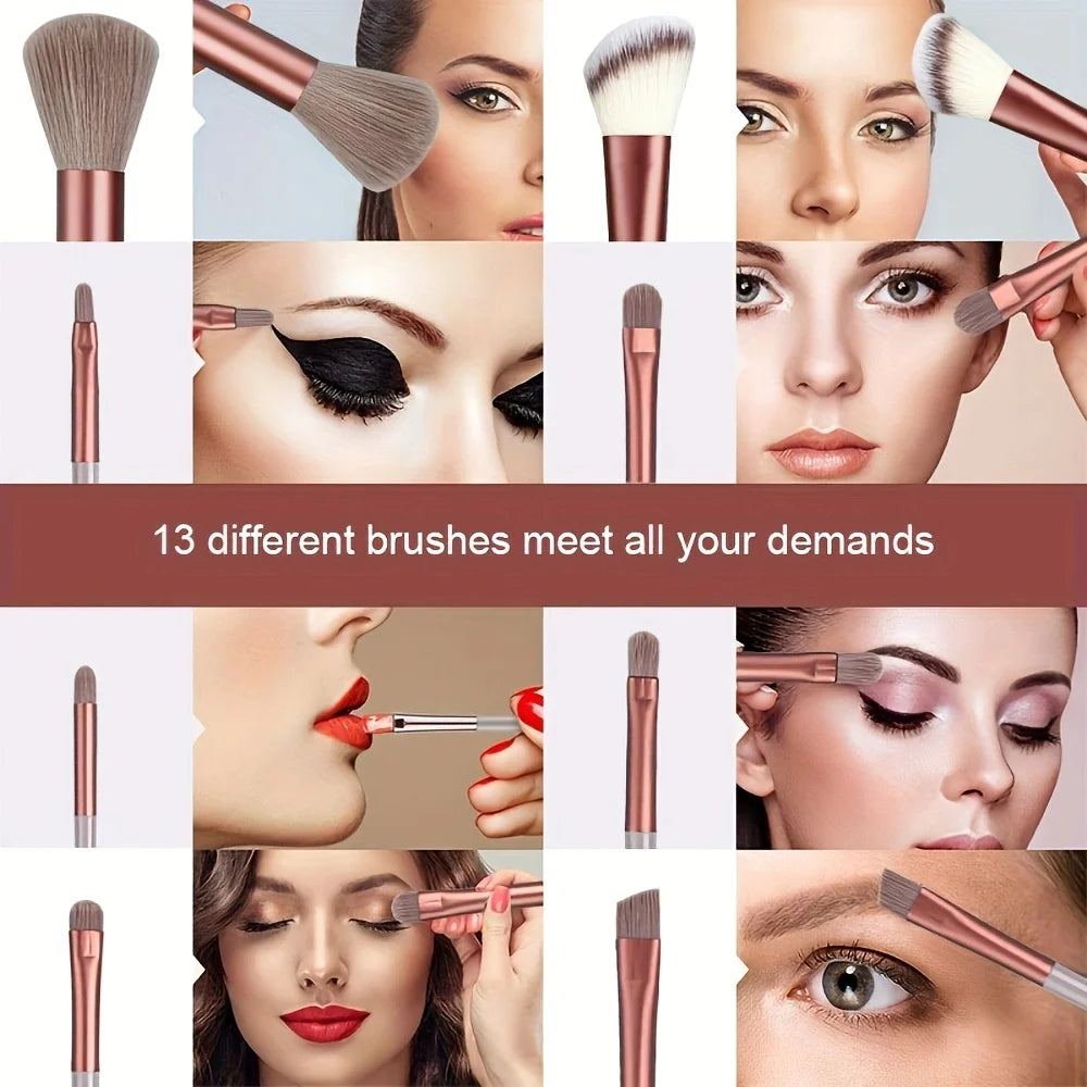 Makeup Brushes Set 13/33Pcs Soft Professional Makeup Brush Kit Face Cosmetics Eyeshadow Foundation Powder Blending Beauty Tools