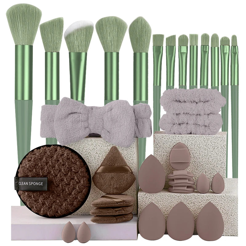 Makeup Brushes Set 13/33Pcs Soft Professional Makeup Brush Kit Face Cosmetics Eyeshadow Foundation Powder Blending Beauty Tools
