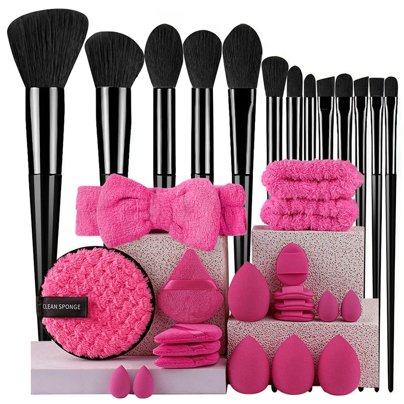 Makeup Brushes Set 13/33Pcs Soft Professional Makeup Brush Kit Face Cosmetics Eyeshadow Foundation Powder Blending Beauty Tools