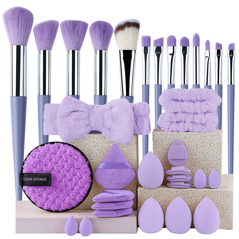 Makeup Brushes Set 13/33Pcs Soft Professional Makeup Brush Kit Face Cosmetics Eyeshadow Foundation Powder Blending Beauty Tools
