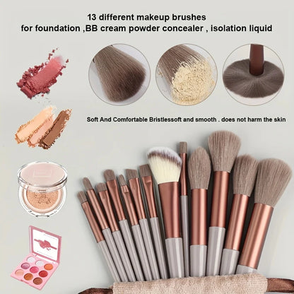 Makeup Brushes Set 13/33Pcs Soft Professional Makeup Brush Kit Face Cosmetics Eyeshadow Foundation Powder Blending Beauty Tools