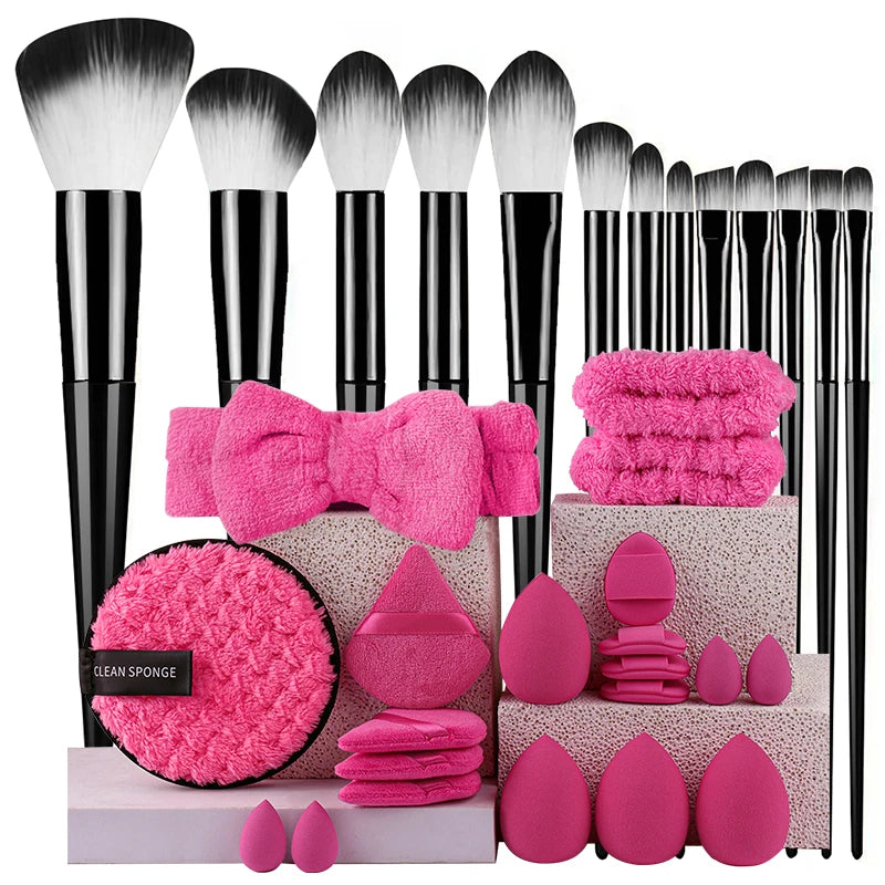 Makeup Brushes Set 13/33Pcs Soft Professional Makeup Brush Kit Face Cosmetics Eyeshadow Foundation Powder Blending Beauty Tools