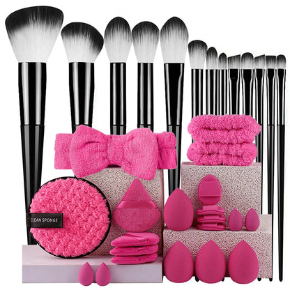 Makeup Brushes Set 13/33Pcs Soft Professional Makeup Brush Kit Face Cosmetics Eyeshadow Foundation Powder Blending Beauty Tools