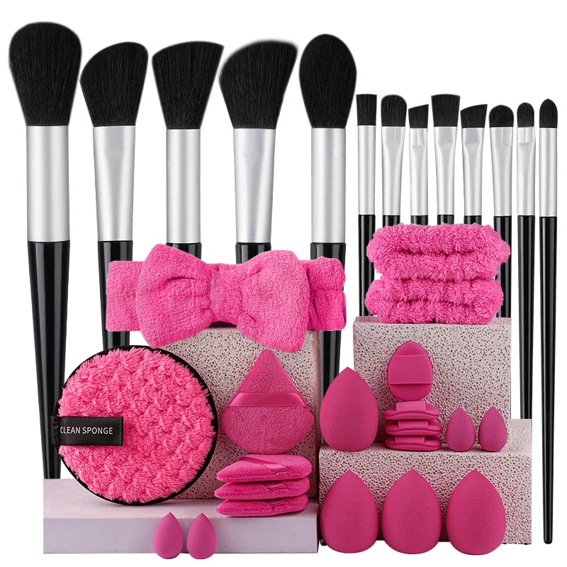 Makeup Brushes Set 13/33Pcs Soft Professional Makeup Brush Kit Face Cosmetics Eyeshadow Foundation Powder Blending Beauty Tools