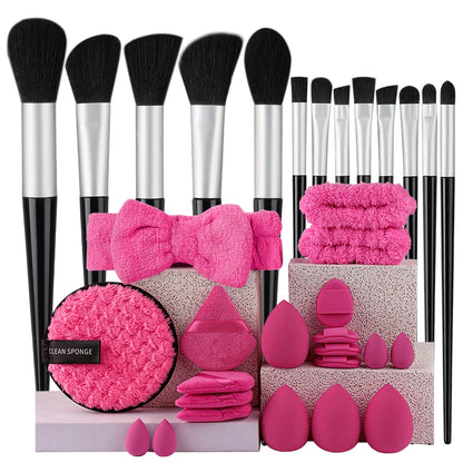 Makeup Brushes Set 13/33Pcs Soft Professional Makeup Brush Kit Face Cosmetics Eyeshadow Foundation Powder Blending Beauty Tools